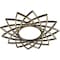 Ekena Millwork Eleanor Architectural Grade PVC Pierced Medallion, 32"OD x 12 3/8"ID x 1"P, Antiqued Pale Gold CMPP32EAAPG - alternate 2